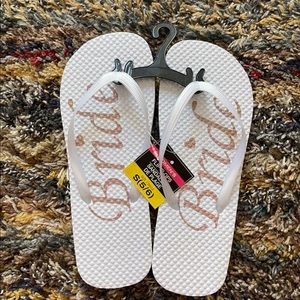 Bride flip flops